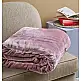 Κουβέρτα Μονόχρωμη Βελούρ Silk Touch Flat - Powder, Μονό (160x220)