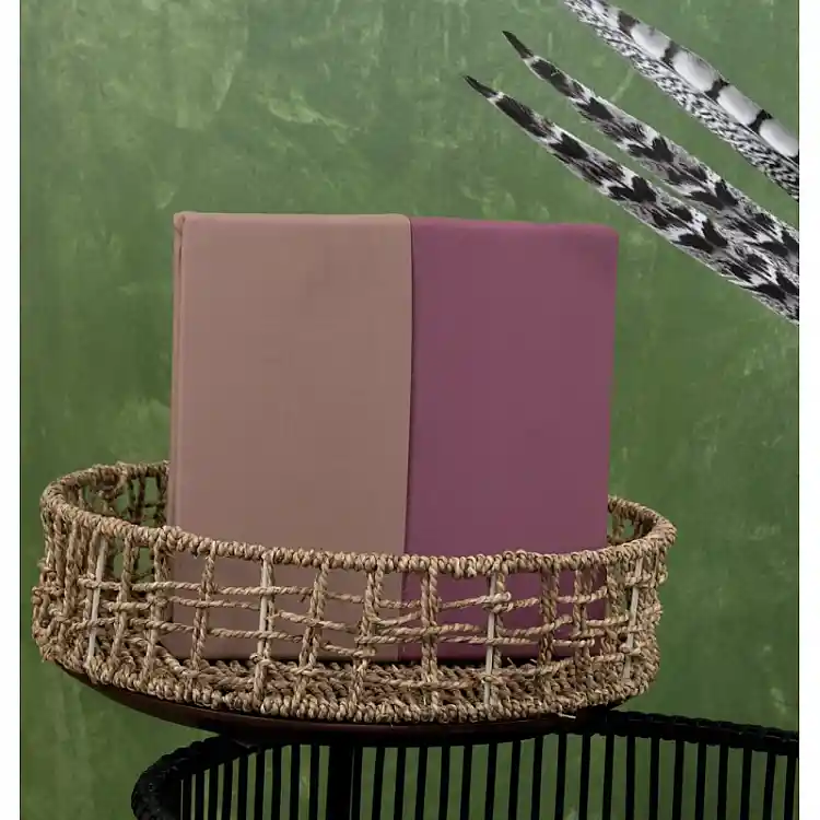 Παπλωματοθήκη “Melody” Plum / Coffee
