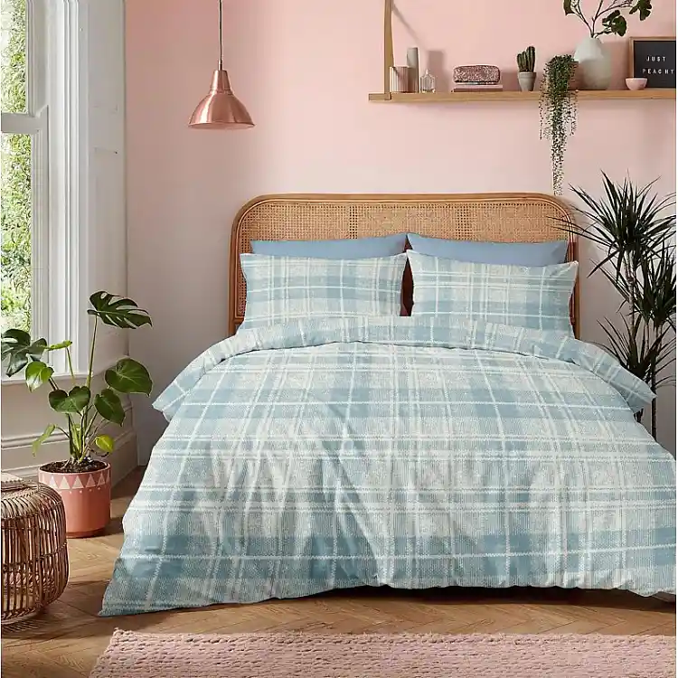 Σεντόνια Σετ Φανέλα “Winter Pleasure” Ivy Mist Blue
