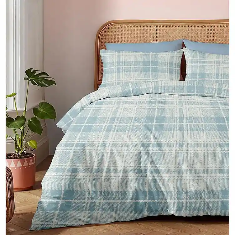 Παπλωματοθήκη Φανέλα “Winter Pleasure” Ivy Mist Blue