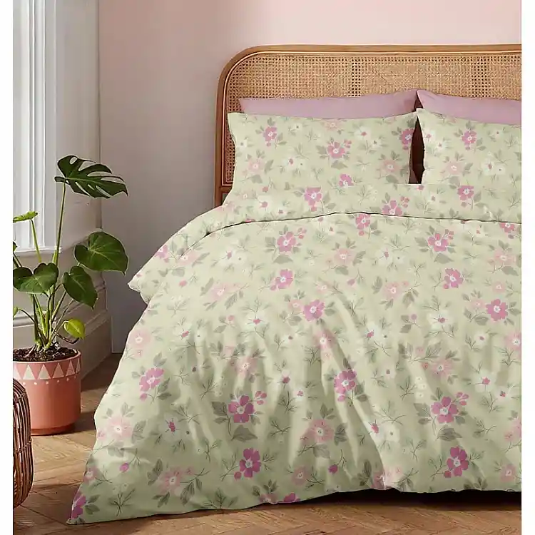 Παπλωματοθήκη Φανέλα “Winter Pleasure” Natura Pink