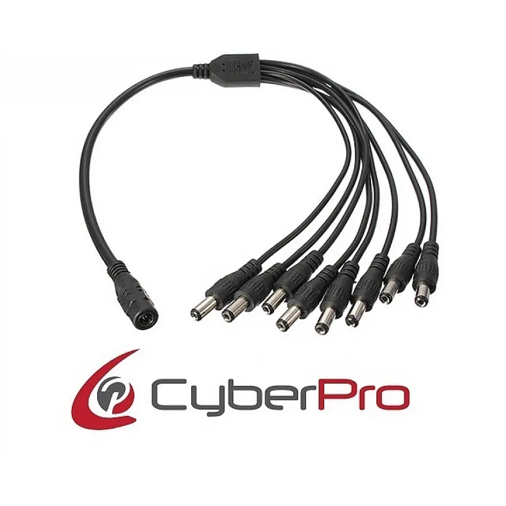 CYBERPRO CP-DCS8 Διακλαδωτής DC τροφοδοσίας 1 Θηλ. σε 8 Αρσ.
