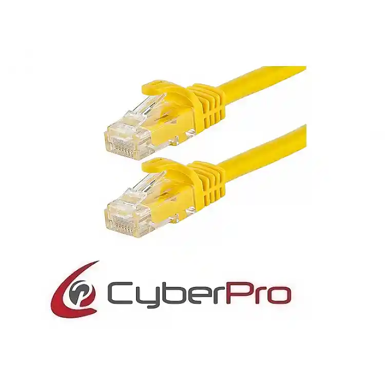 CYBERPRO UTP Cable Cat6 yellow 3m