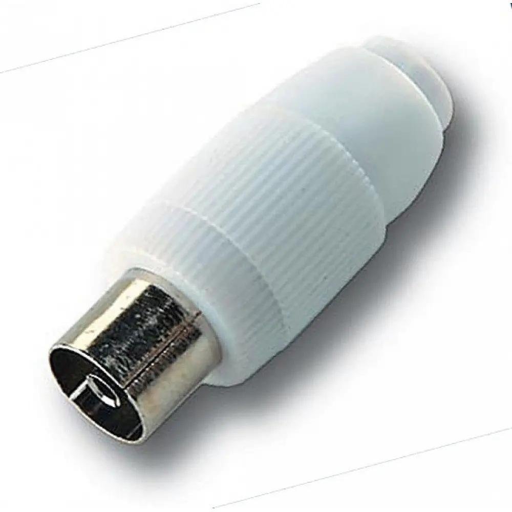 ALCAD RH-095 Straight Connector IEC Female (RF), 9.5mm, Shielded