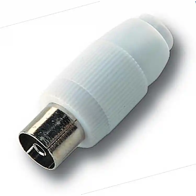 ALCAD RH-095 Straight Connector IEC Female (RF), 9.5mm, Shielded