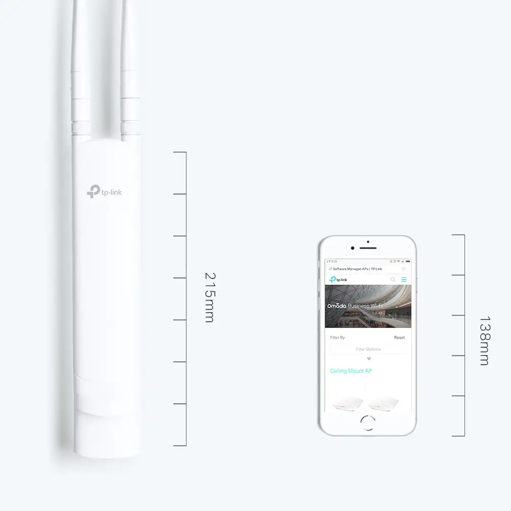TP-LINK EAP110-Outdoor V3 300Mbps Wireless N Outdoor Access Point
