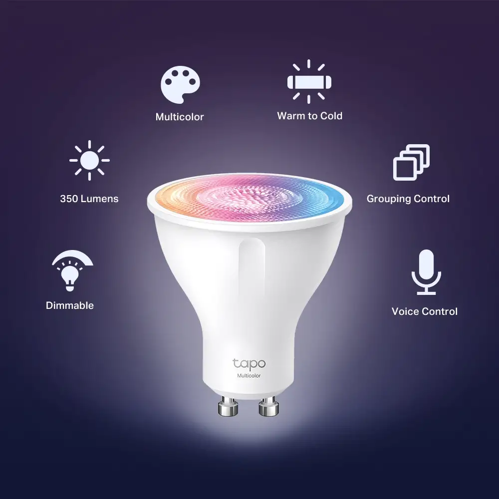 TP-Link Smart Wi-Fi Light Bulb, Multicolor - Tapo L630E