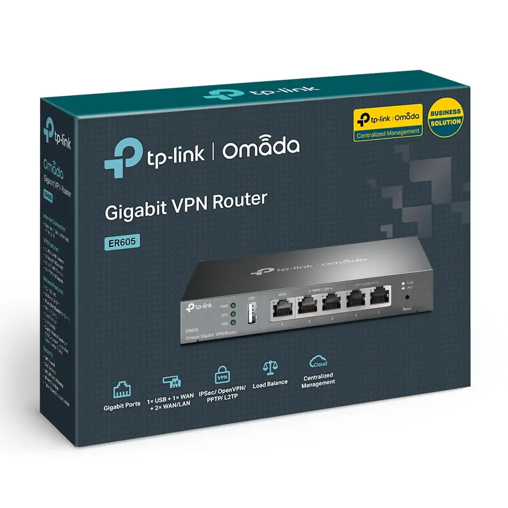 TP-LINK TL-R605 V2 SafeStream Gigabit Multi-WAN VPN Router