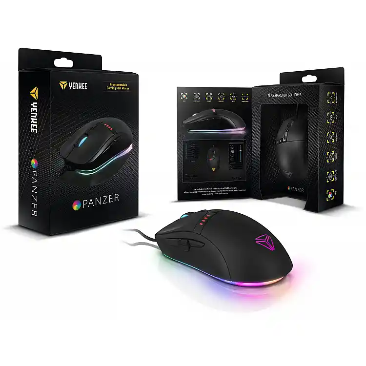YENKEE YMS 3400 PANZER Gaming Ποντίκι USB με 9 Προγραμματιζόμενα Πλήκτρα