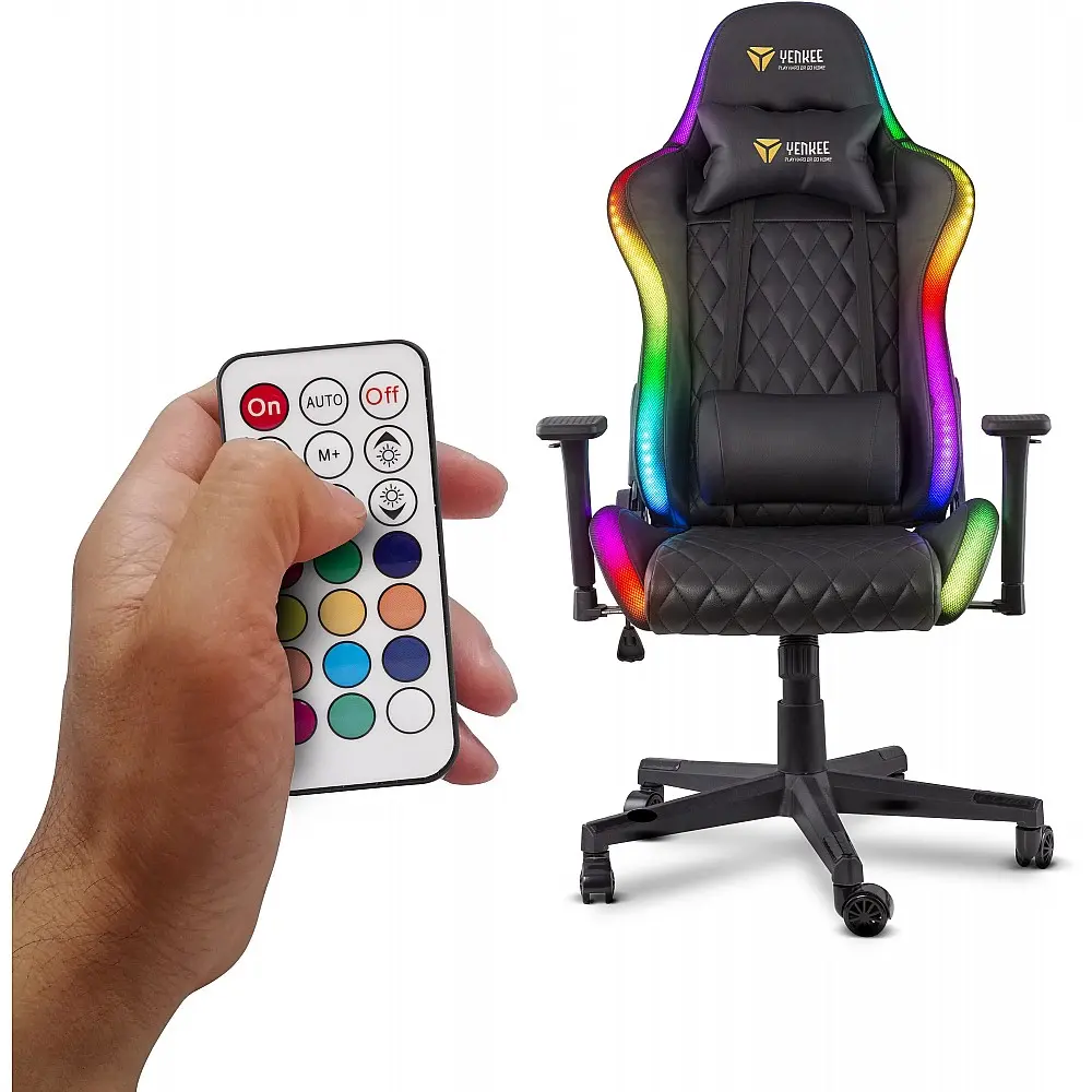 YENKEE YGC 300RGB STARDUST Gaming Καρέκλα Δερματίνης με Ρυθμιζόμενα Μπράτσα και RGB Φωτισμό YENKEE YGC 300RGB STARDUST Gaming Καρέκλα Δερματίνης με Ρυθμιζόμενα Μπράτσα και RGB Φωτισμό