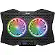 YENKEE YSN 310 Cooling Pad για Laptop με 2 Ανεμιστήρες και RGB Φωτισμό