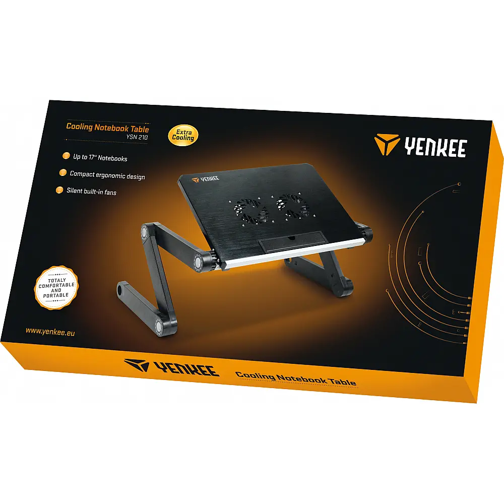 YENKEE YSN 210 Βάση για Laptop μέχρι 17" με ανεμιστήρες, Μαύρη YENKEE YSN 210 Βάση για Laptop μέχρι 17" με ανεμιστήρες, Μαύρη