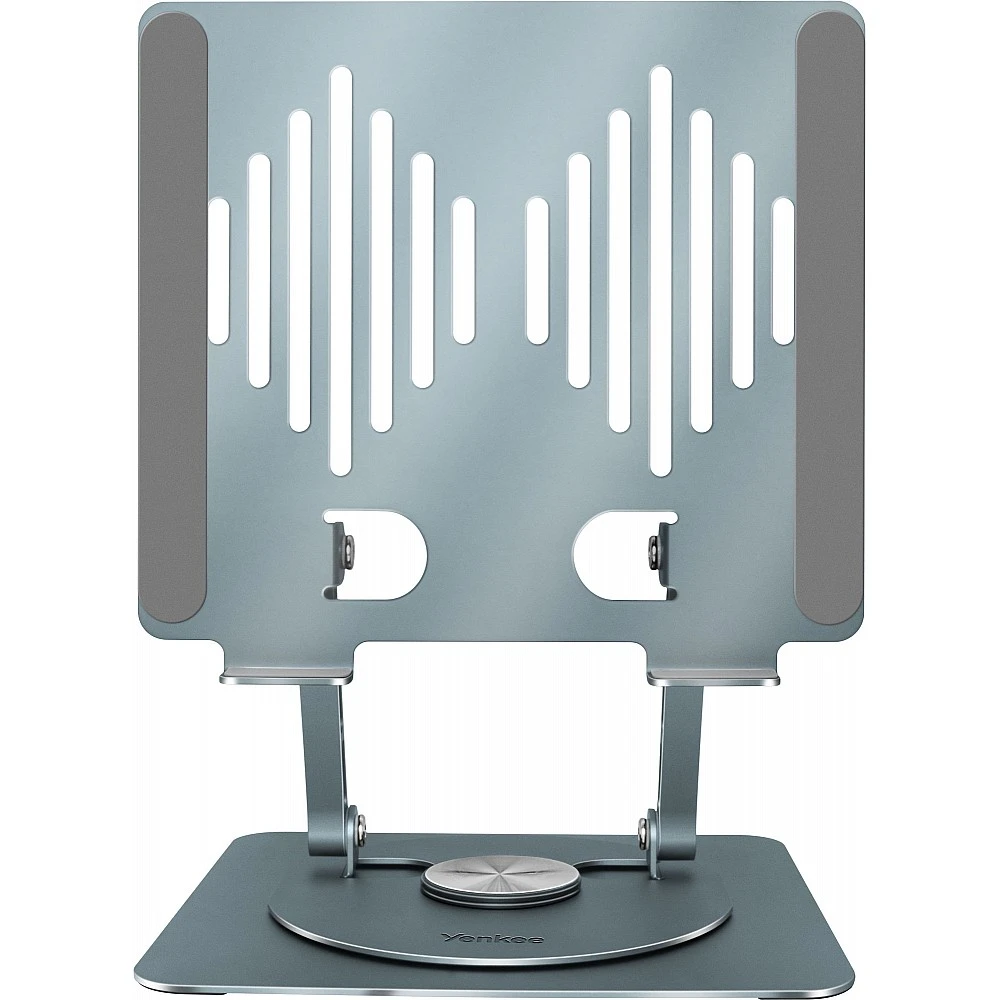 YENKEE YSN 02 TASK STAND Universal Βάση με Περιστροφή 360°, ασημί