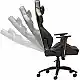 YENKEE YGC 110GD ONYX Ergonomic Gaming Chair, Μαύρη με Χρυσές Λεπτομέριες και Ρυθμιζόμενα Μπράτσα