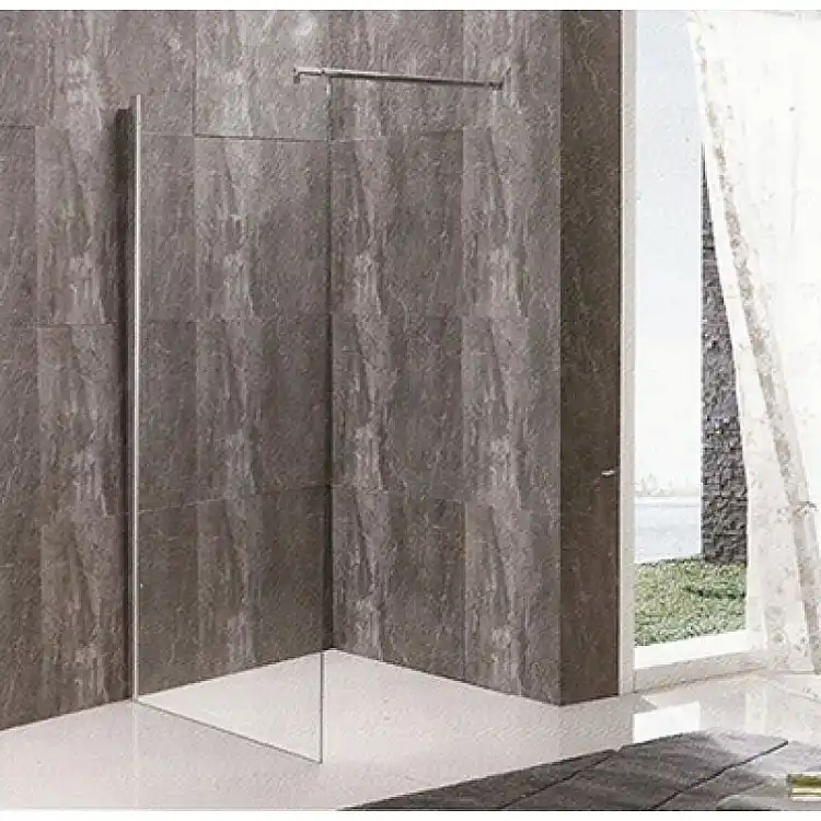PANEL ΤΖΑΜΙ  ΔΙΑ/ΝΕΣ 100*195h/8 mm ME ΜΠΡΑΤΣΟ  ST/ST 70-120 cm - GLORIA