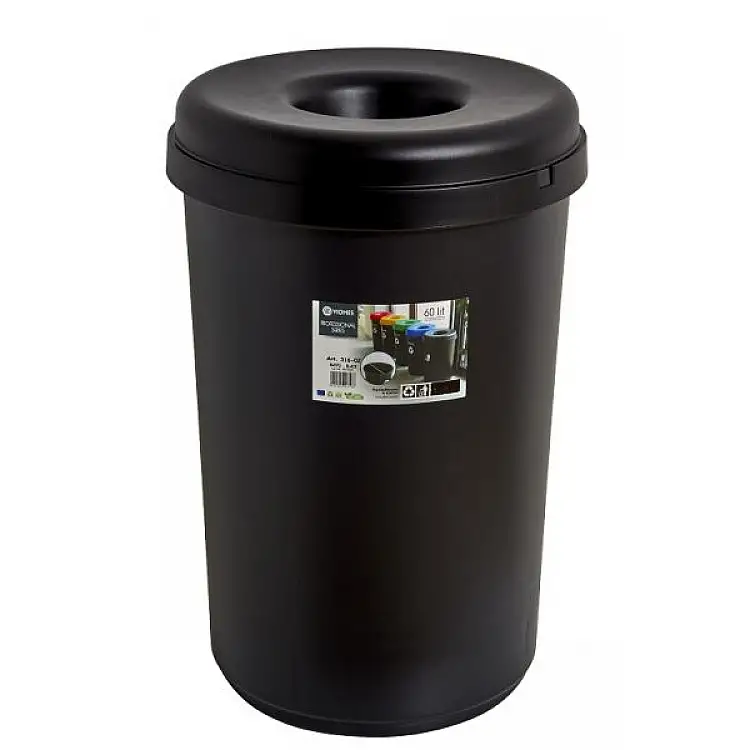 BOMBA .ΚΑΔΟΣ  60lt 42χ62,5h black - GLORIA