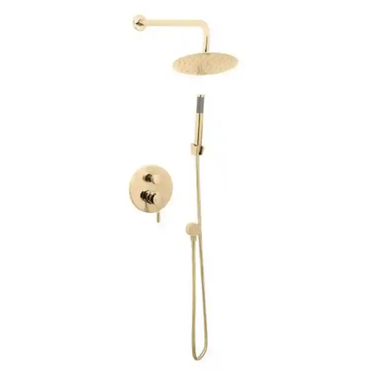 VIP ΜΠΑΤΑΡΙΑ ΛΟΥΤΡΟΥ ΕΝΤΟΙΧΙΣΜΟΥ TWO FUNCTION GOLD BRUSHED - GLORIA