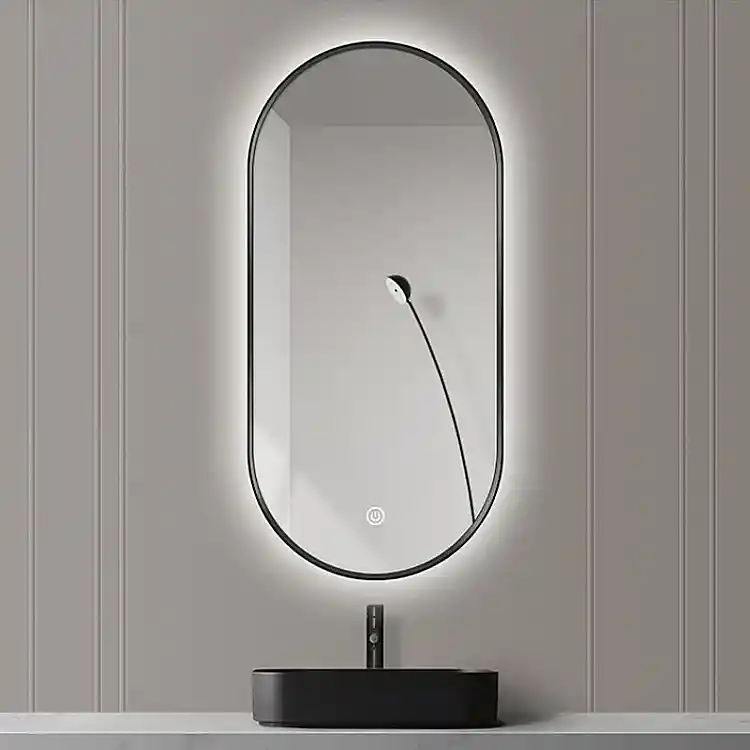 ELSA  - ΚΑΘΡΕΠΤΗΣ LED*TOUCH 50*80 BLACK - GLORIA