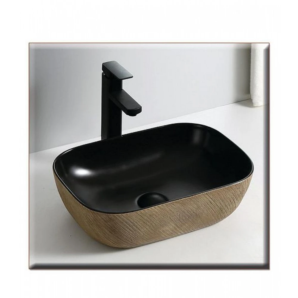 LEVIDI  ΝΙΠΤΗΡΑΣ460*335*140 BEIGE PATTERN BLACK MAT - GLORIA