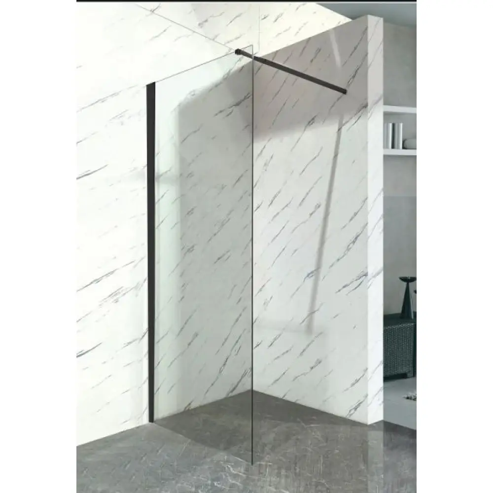 PANEL ΤΖΑΜΙ ΔΙΑΦΑΝΕΣ ΜΕ ΜΑΥΡΟ ΠΛΑΙΣΙΟ 800(770-790)*1950/8mm ME Μ - GLORIA