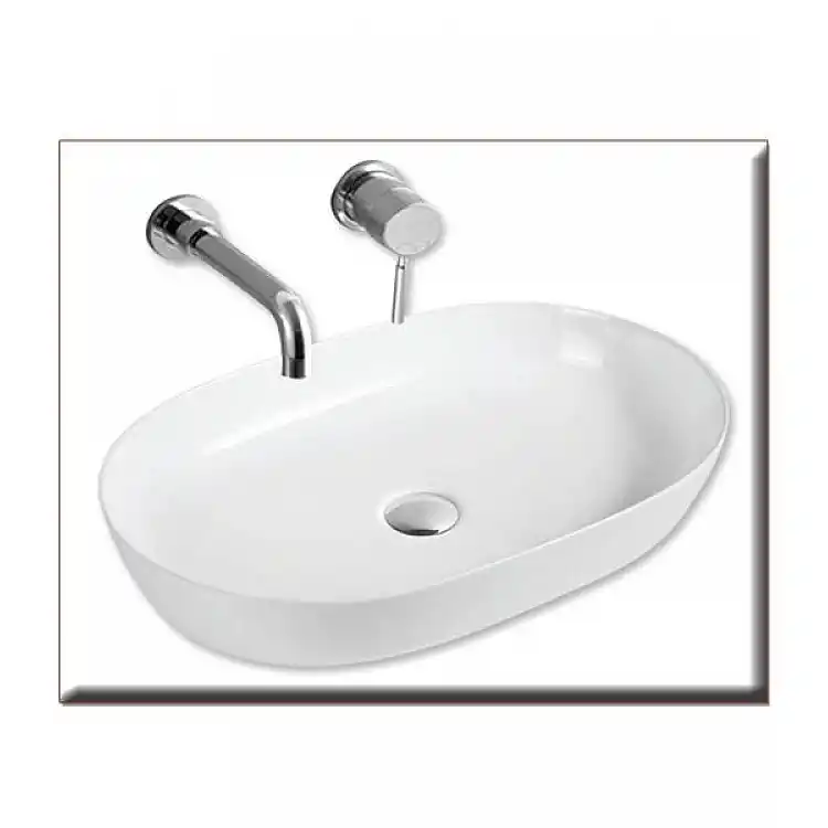 NEW STYLE OVAL-2 610*410*135  ΝΙΠΤΗΡΑΣ ΛΕΥΚΟΣ - GLORIA