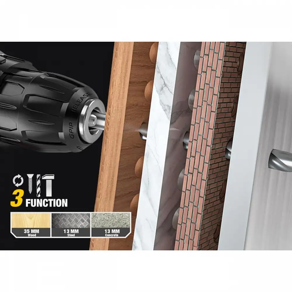 CAT Set Δράπανο κρουστικό Li-Ion 18V 1x2Ah DX155.2