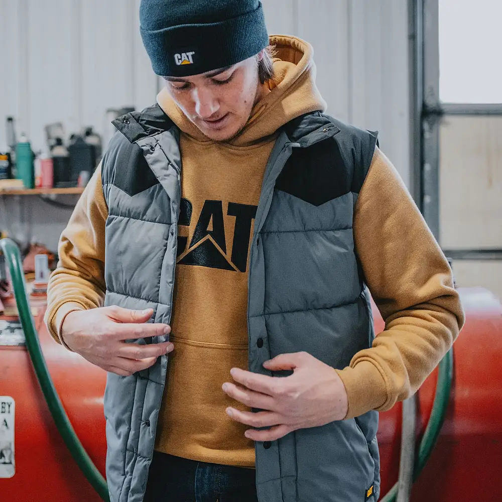 CAT Μπλούζα φούτερ με κουκούλα trademark bronze 2XL W10646