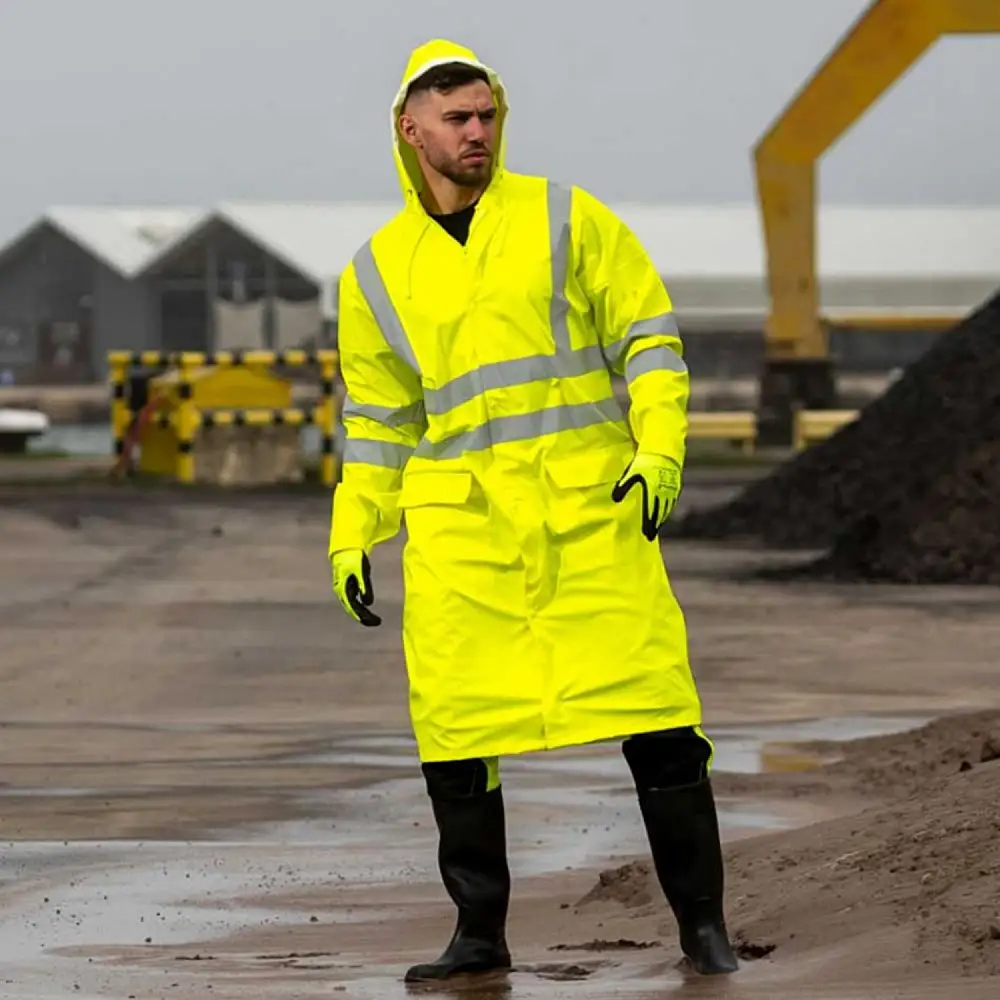 Αδιάβροχη καπαρντίνα Ocean με αντανακλαστικές κίτρινη XXL RWOCEYXXL