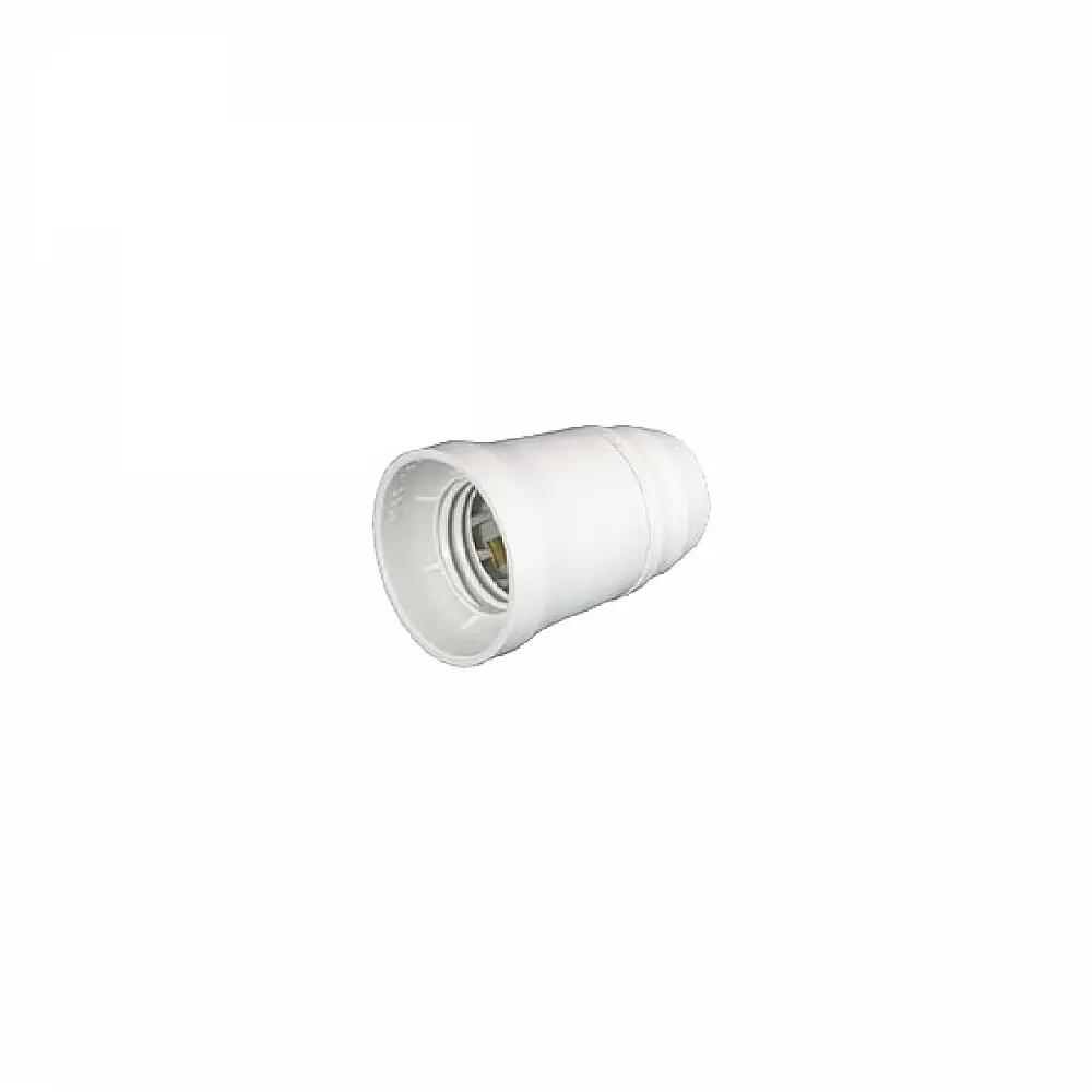 Ντουί Ε27 βιδωτό πλαστικό λευκό (0715)