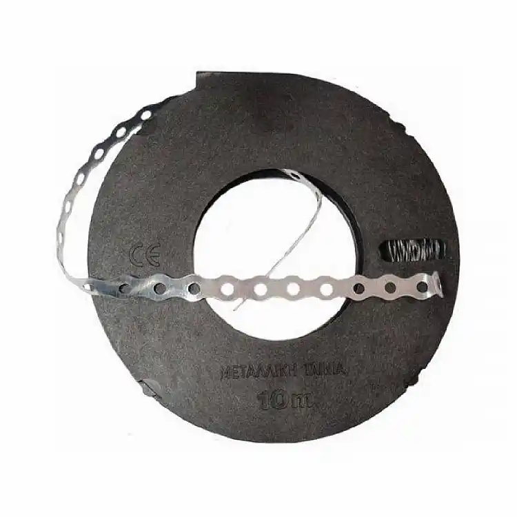 Τσέρκι διάτρητο 0.6*12mm*10Μ μεταλλικό για στήριξη
