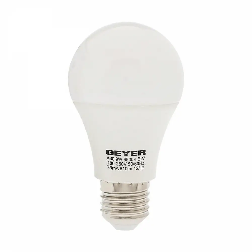 GEYER Λάμπα led Α60 E27 8W λευκό 806LM LACE279S