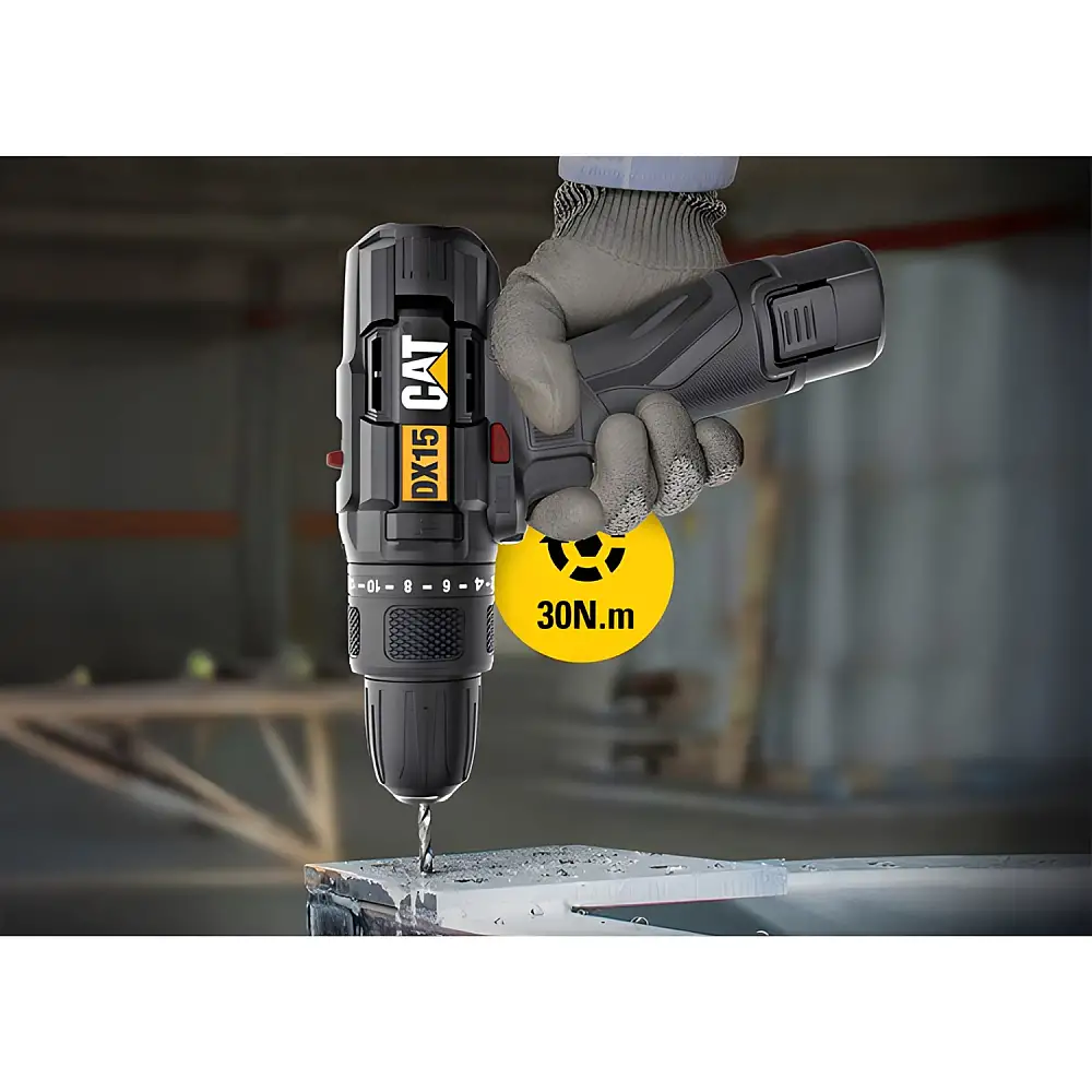 CAT Set Δραπανοκατσάβιδο κρουστικό li-ion 12v 1x2ah dx15