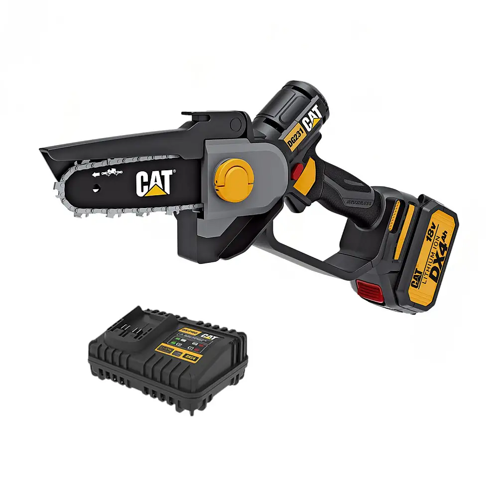 CAT Set Αλυσοπρίονο κλαδευτικό μπαταρίας Li-Ion 18V 4Ah DG231