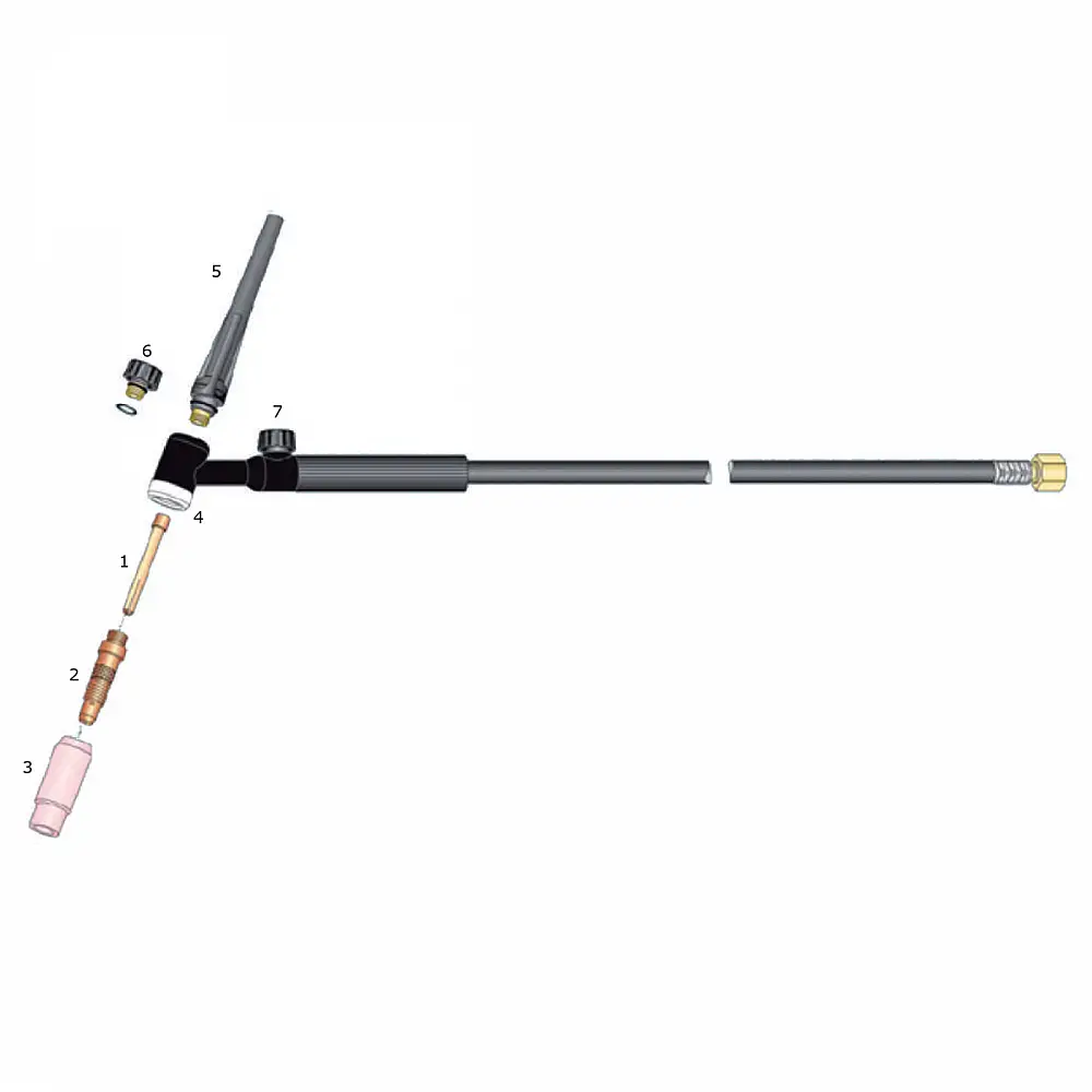 Ακίδα βολφραμίου 2,40mm πράσινο WP-G για TIG τσιμπίδα 17V & ECR26 kit συσκευασία: 10 τεμ 82892