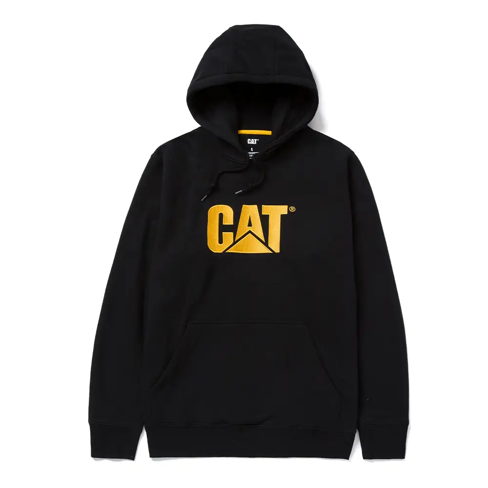 CAT Μπλούζα φούτερ με κουκούλα trademark μαύρη M W10646