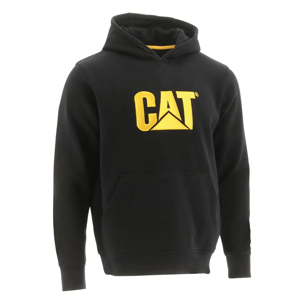 CAT Μπλούζα φούτερ με κουκούλα trademark μαύρη M W10646-016