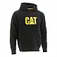 CAT Μπλούζα φούτερ με κουκούλα trademark μαύρη M W10646-016