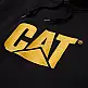 CAT Μπλούζα φούτερ με κουκούλα trademark μαύρη M W10646-016