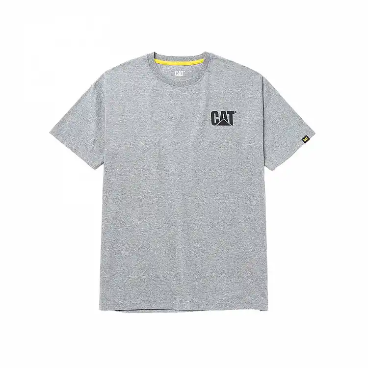 CAT Μπλουζάκι κοντομάνικο γκρι trademark tee 2XL W05324-004