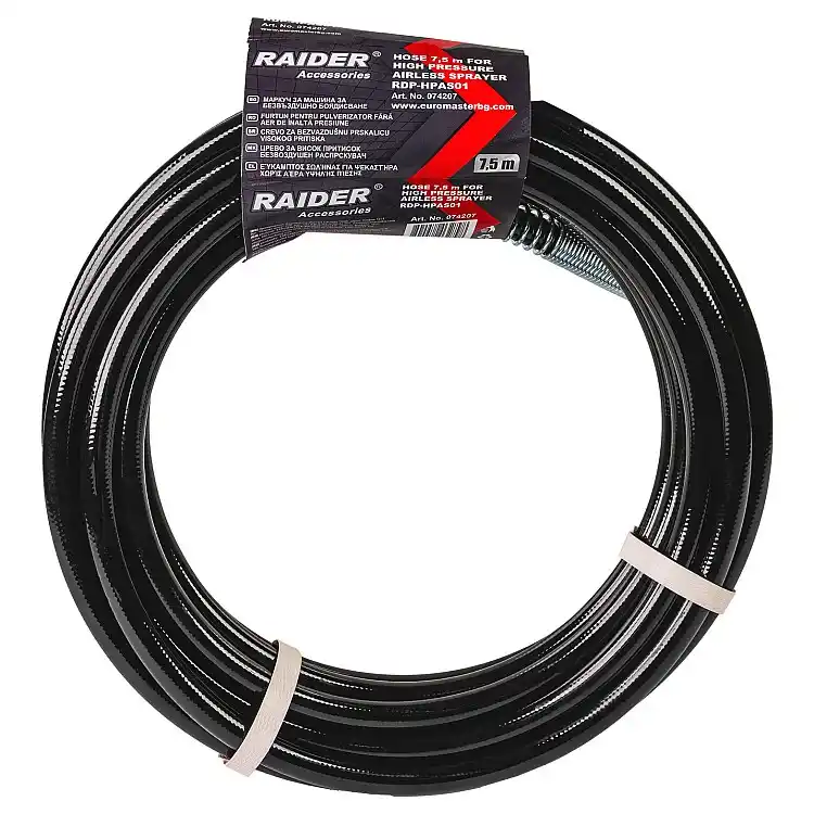 RAIDER Λάστιχο πιστολιού βαφής airless 7,5m για RDP-HPAS01 074207