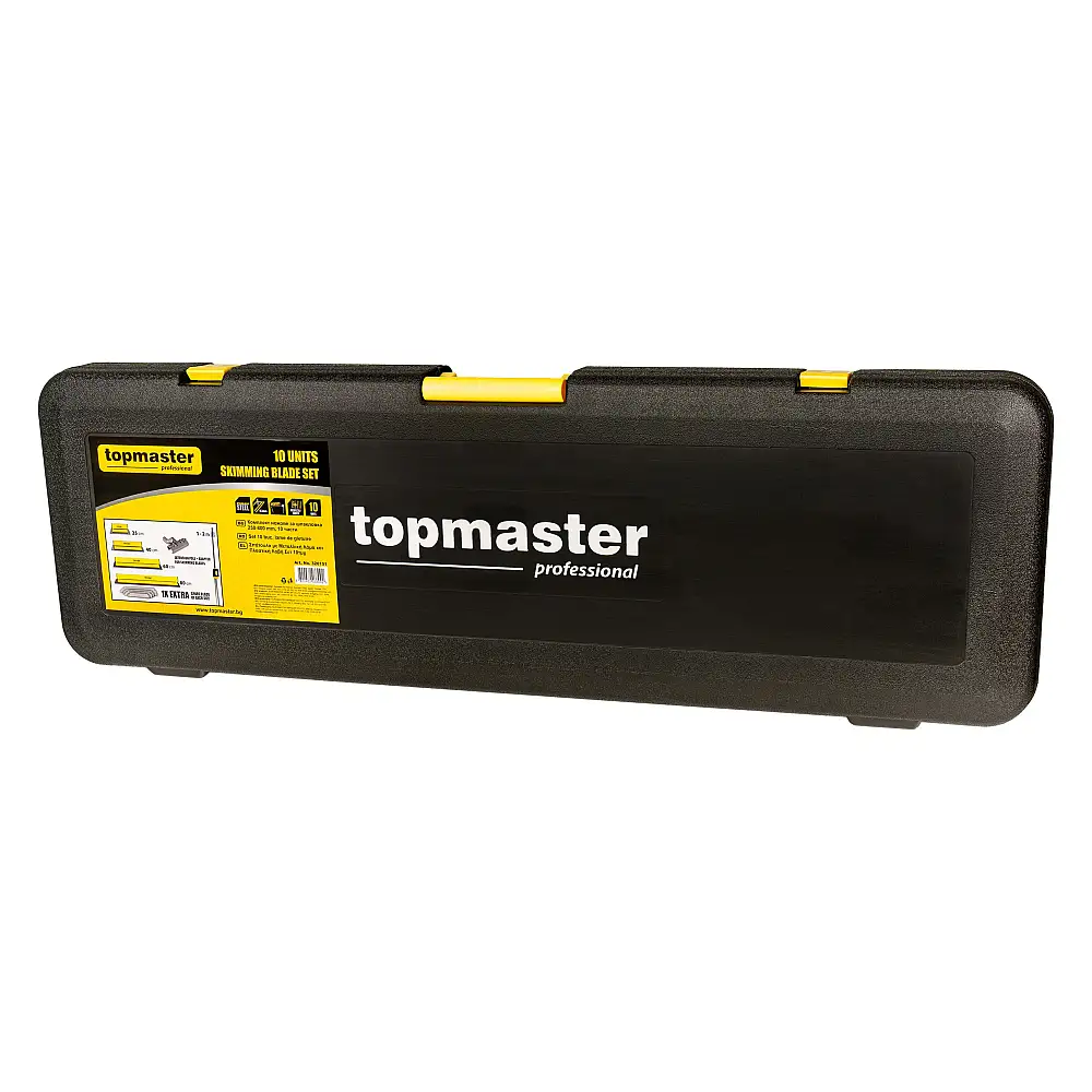 TOP MASTER Σπάτουλα γυψοσανίδας + λαβή Σετ 10τεμ. 320151