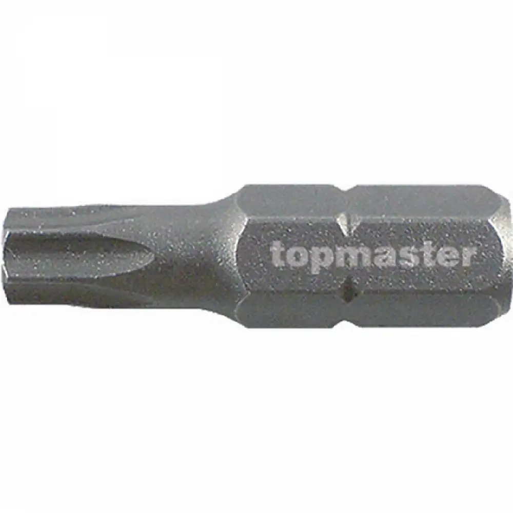 TOP MASTER Μύτη κατσαβιδιού Torx με μέγεθος T25 25mm συσκευασία 2τεμ. 330358