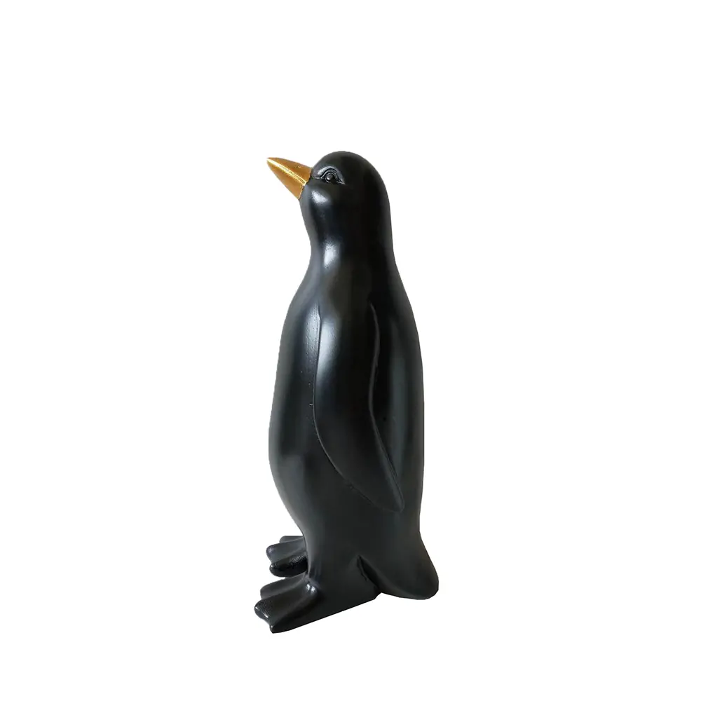 PENGUIN ΧΡΙΣΤΟΥΓΕΝΝΙΑΤΙΚΟ ΔΙΑΚΟΣΜΗΤΙΚΟ ΠΙΝΓΚΟΥΙΝΟΣ 13x13x29 POLYRESIN ΜΑΥΡΟ ΧΡΥΣΟ INTHEBOX
