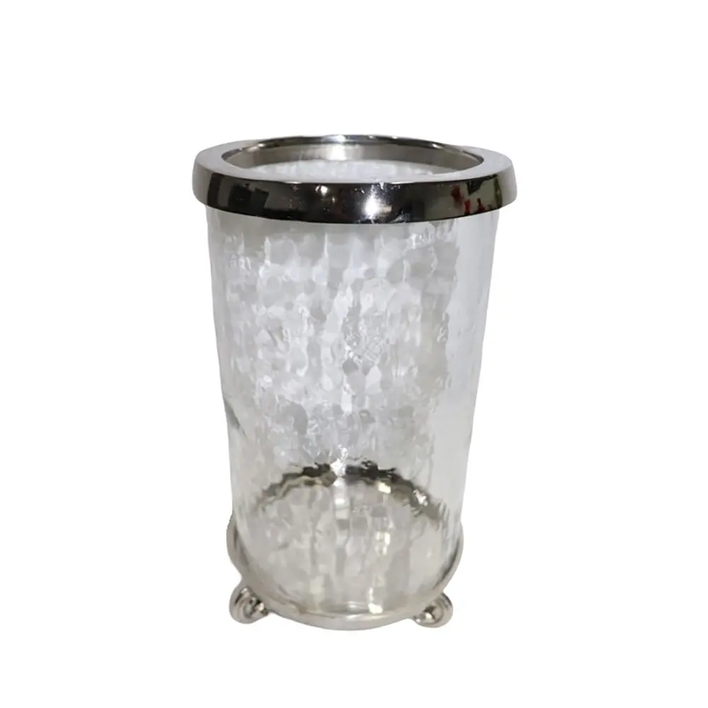 ARGENTUM ΒΑΣΗ ΡΕΣΩ 18x18x34 ΓΥΑΛΙ ΔΙΑΦΑΝΟ ΑΣΗΜΙ ΑΛΟΥΜΙΝΙΟINTHEBOX