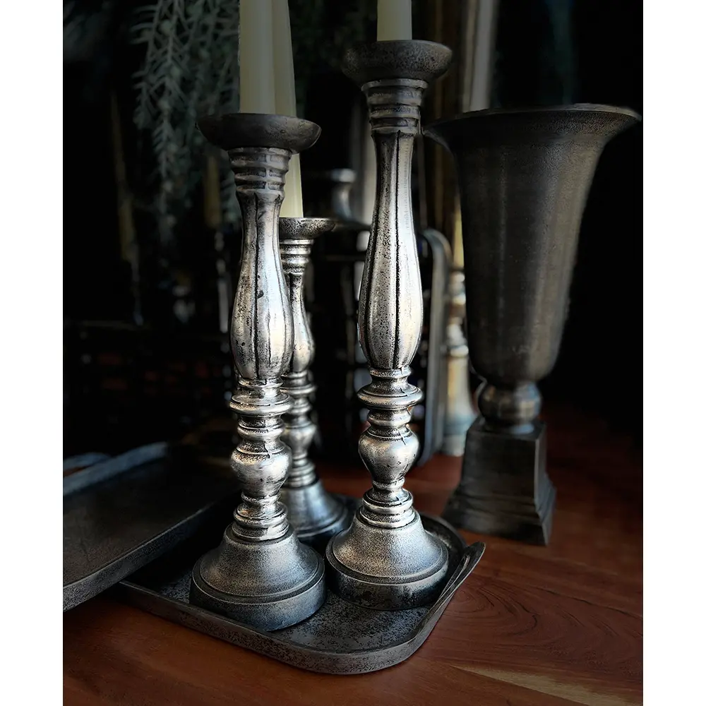 LUSAR ΚΗΡΟΠΗΓΙΟ SET 3ΤΜΧ 11x11x40 ΑΛΟΥΜΙΝΙΟ ΑΣΗΜΙ ΑΝΤΙΚΕINTHEBOX