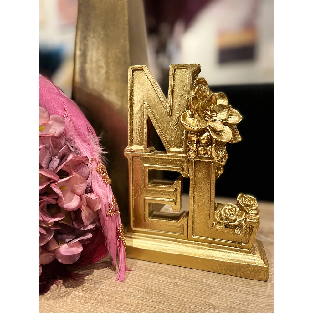 NOEL ΧΡΙΣΤΟΥΓΕΝΝΙΑΤΙΚΟ ΔΙΑΚΟΣΜΗΤΙΚΟ 16x5x20 POLYRESIN ΧΡΥΣΟ INTHEBOX
