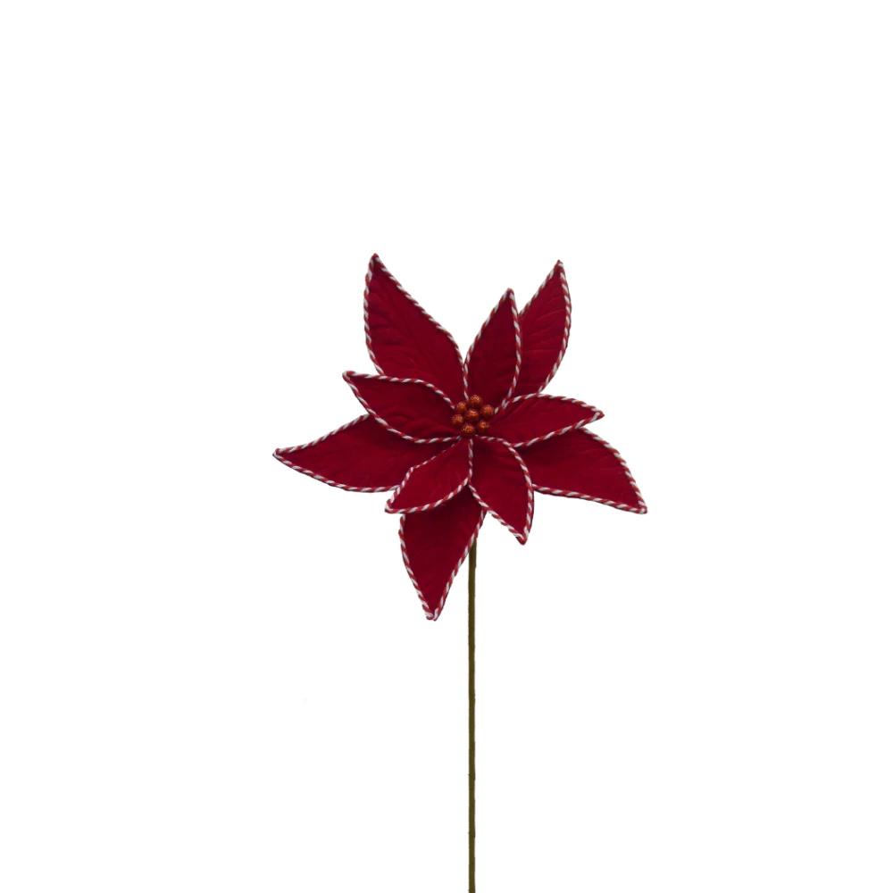 AMARYLLIS ΧΡΙΣΤΟΥΓΕΝΝΙΑΤΙΚΟ ΛΟΥΛΟΥΔΙ 40x40 POLYESTER ΚΟΚΚΙΝΟ ΛΕΥΚΟ INTHEBOX