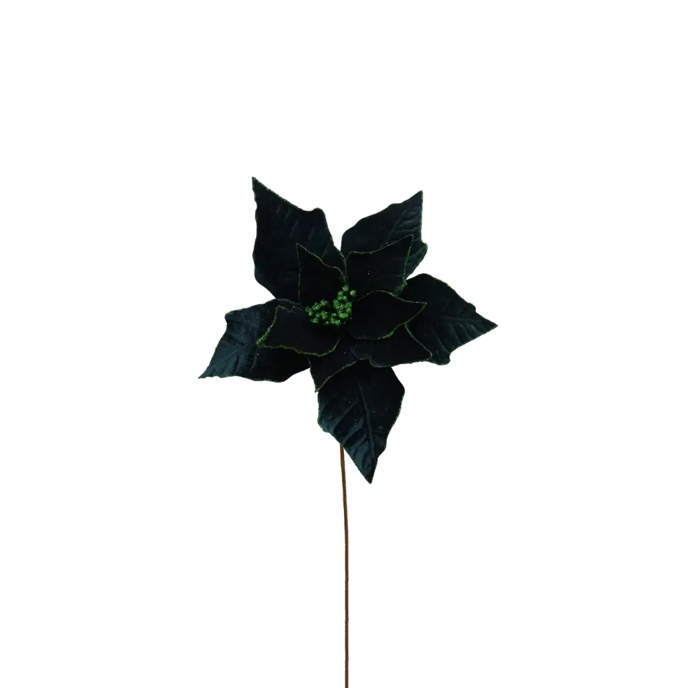 POINSETTIAS ΧΡΙΣΤΟΥΓΕΝΝΙΑΤΙΚΟ ΛΟΥΛΟΥΔΙ 32x32x55 POLYESTER ΠΡΑΣΙΝΟ INTHEBOX