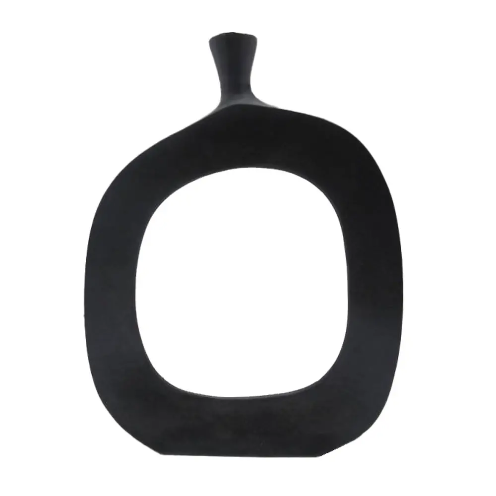 ABSTRACT OVAL ΒΑΖΟ 37x6x50 ΑΛΟΥΜΙΝΙΟ ΜΑΥΡΟINTHEBOX ABSTRACT OVAL ΒΑΖΟ 37x6x50 ΑΛΟΥΜΙΝΙΟ ΜΑΥΡΟINTHEBOX