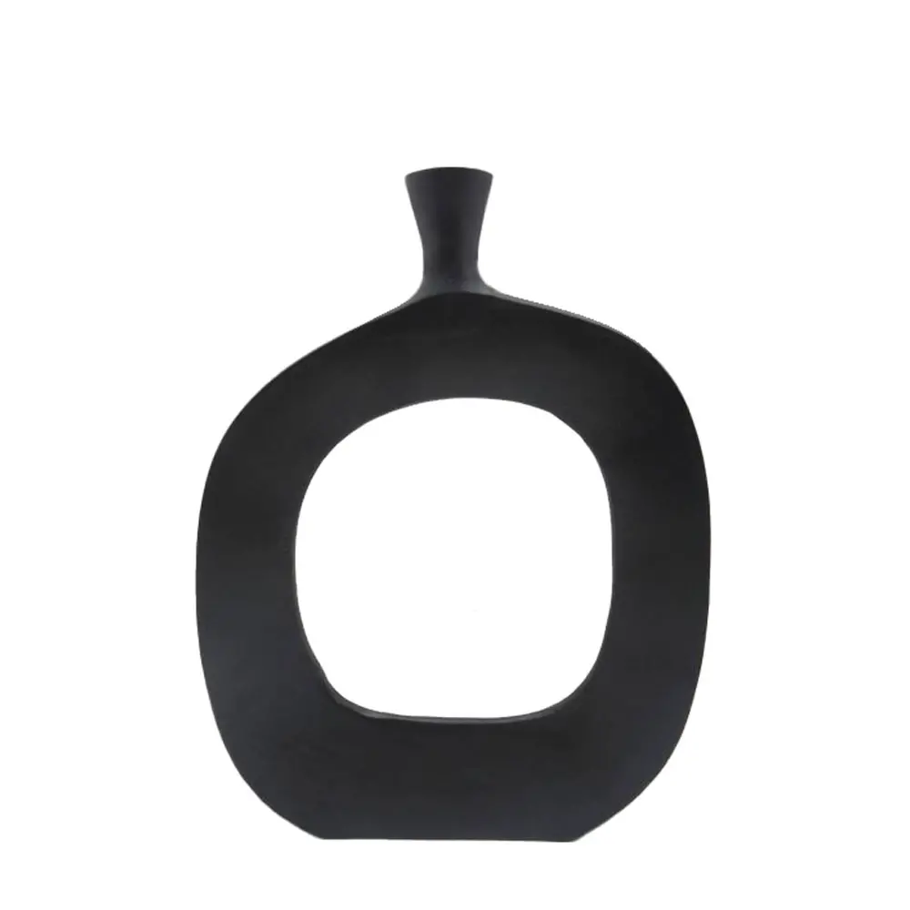 ABSTRACT OVAL ΒΑΖΟ 31x5x41 ΑΛΟΥΜΙΝΙΟ ΜΑΥΡΟINTHEBOX ABSTRACT OVAL ΒΑΖΟ 31x5x41 ΑΛΟΥΜΙΝΙΟ ΜΑΥΡΟINTHEBOX